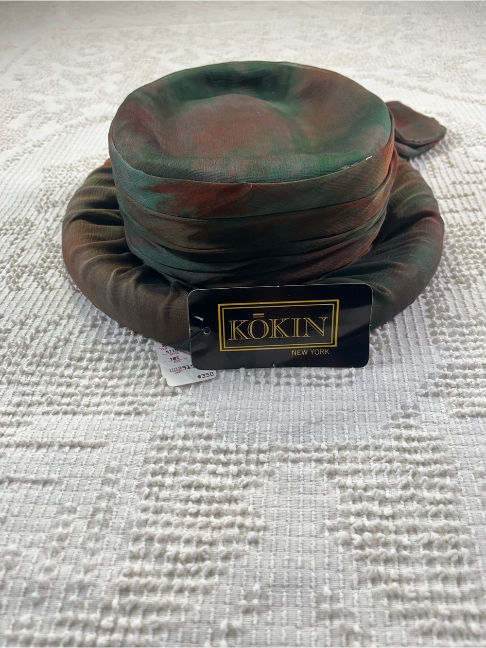 Kokin New York Women's Silk Rolled Brim Hat with Bow